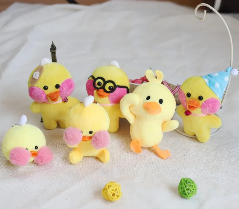 

Lalafanfan duck doll creative cute key chain plush toy Pendant