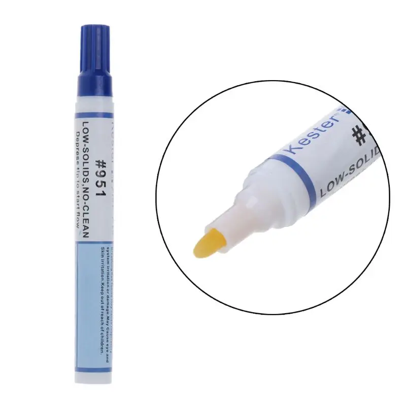 

10ml Rosin Flux Pen Vacuum Tip Low Solids No Clean For SMT SMD Through Hole Solder Joints Soldering Solar Cell Process Computers