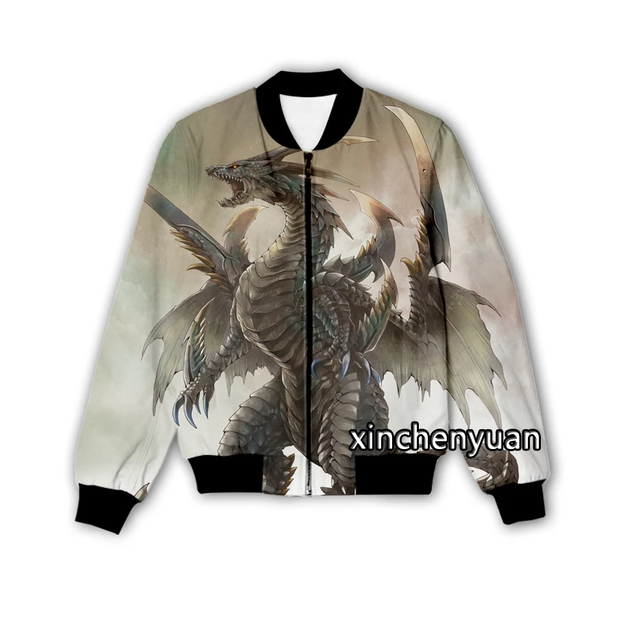 Xinchenyuan Новая Мужская/женская повседневная куртка с 3D принтом дракона модная