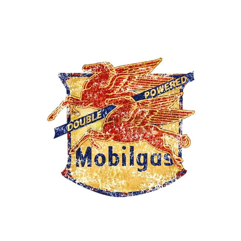 

Vintage Car Stickers for Double Pegasus Mobilgas Vinyl Waterproof Personality JDM Assessoires Scratch-proof Decal Kk10-25cm