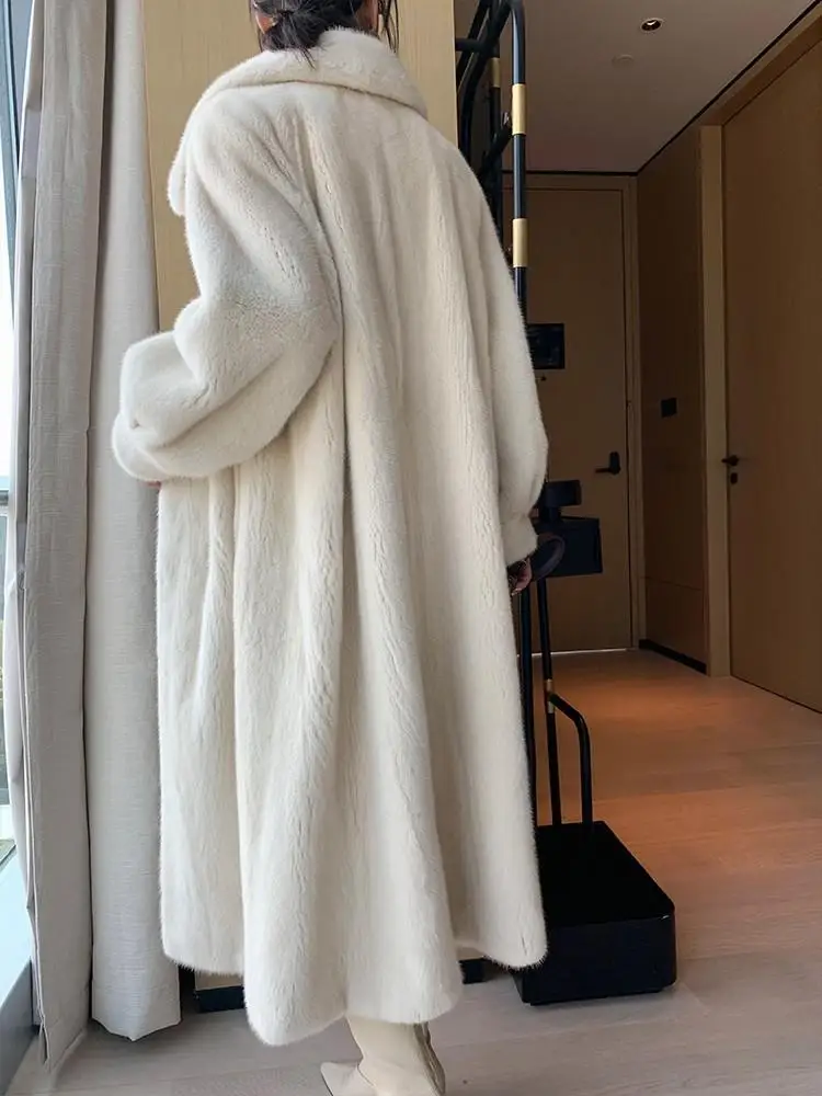 Autumn and winter new coat Women's long knee coat