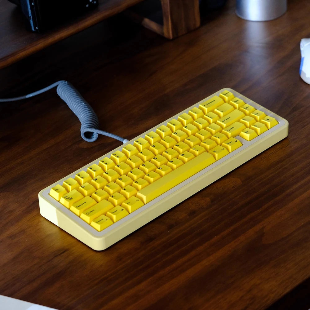 1 Набор клавиш MAC Icon GMK RGBY желтые колпачки PBT с подставкой Cherry Profile колпачок 2.25U 2.75U 7U