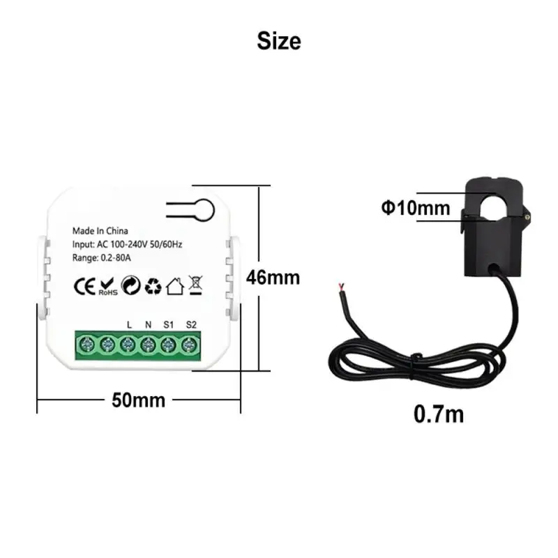 

Tuya Smart ZigBee Socket Switch Module KWh Meter Energy Monitor Timer 16A Overload Protect Support Google Home Alexa ZigBee2MQTT