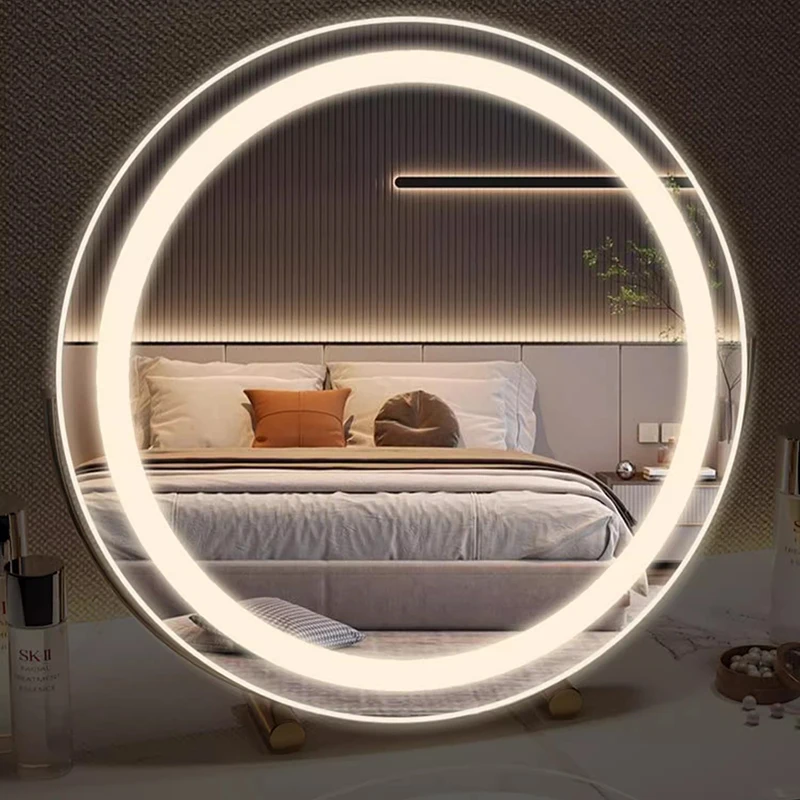 

Dressing Minimalist Decorative Mirrors Mobile Auxiliary Nordic Luxury Decorative Mirrors Modern Simple Espejo Home Furnitures