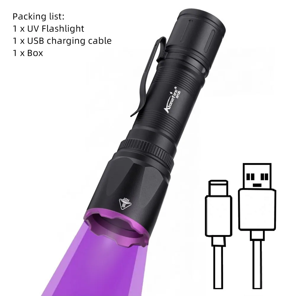 

AloneFire SV120 УФ-фонарик 15 Вт Черный