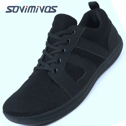 Кроссовки унисекс из дышащего материала, с широким носком, для бега