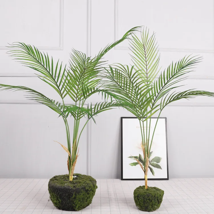

Fake Palm Leaves Bouquet 90cm/35'' Artificial Palm Plants Banana Leaves Tropical Bushes for Home Living Room Decor Garden Decor