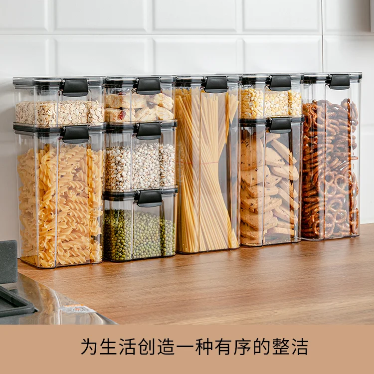 

Емкость для еды, пластиковый контейнер для печенья, банка для хранения органической кухни, Герметичная Бутылка, товары для дома DG50SBJ