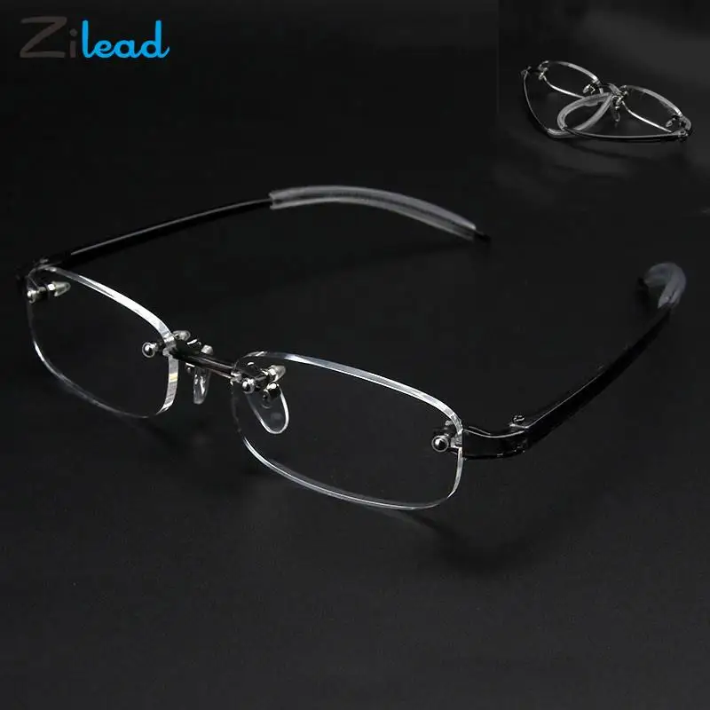 

Zilead Ultralight TR90 Frameless Finished Myopia Glasses Men Women Businesss Nearsighted Shortsighted Eyeglasses Unisex -1.0-4.0