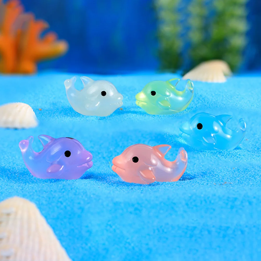 Микропейзаж миниатюрные фигурки дельфинов украшение из смолы реалистичные