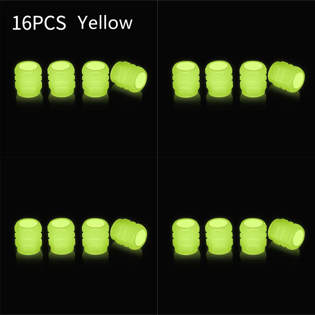 

ABS + Fluorescent Powder Brand New High Quality Car Tire Valve Cap Valve Cap Auto Tyre Valves Car Tire Valve Cap New Valve Cap