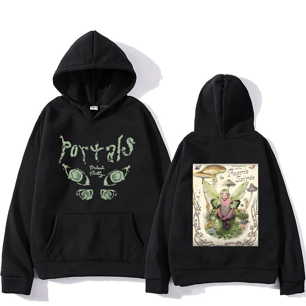 

Melanie Martinez Portals Tour Men Hoodies Reversible Print Tops Anime Cartoon Secondary Long-sleeved Trendy Couples Sweatshirts