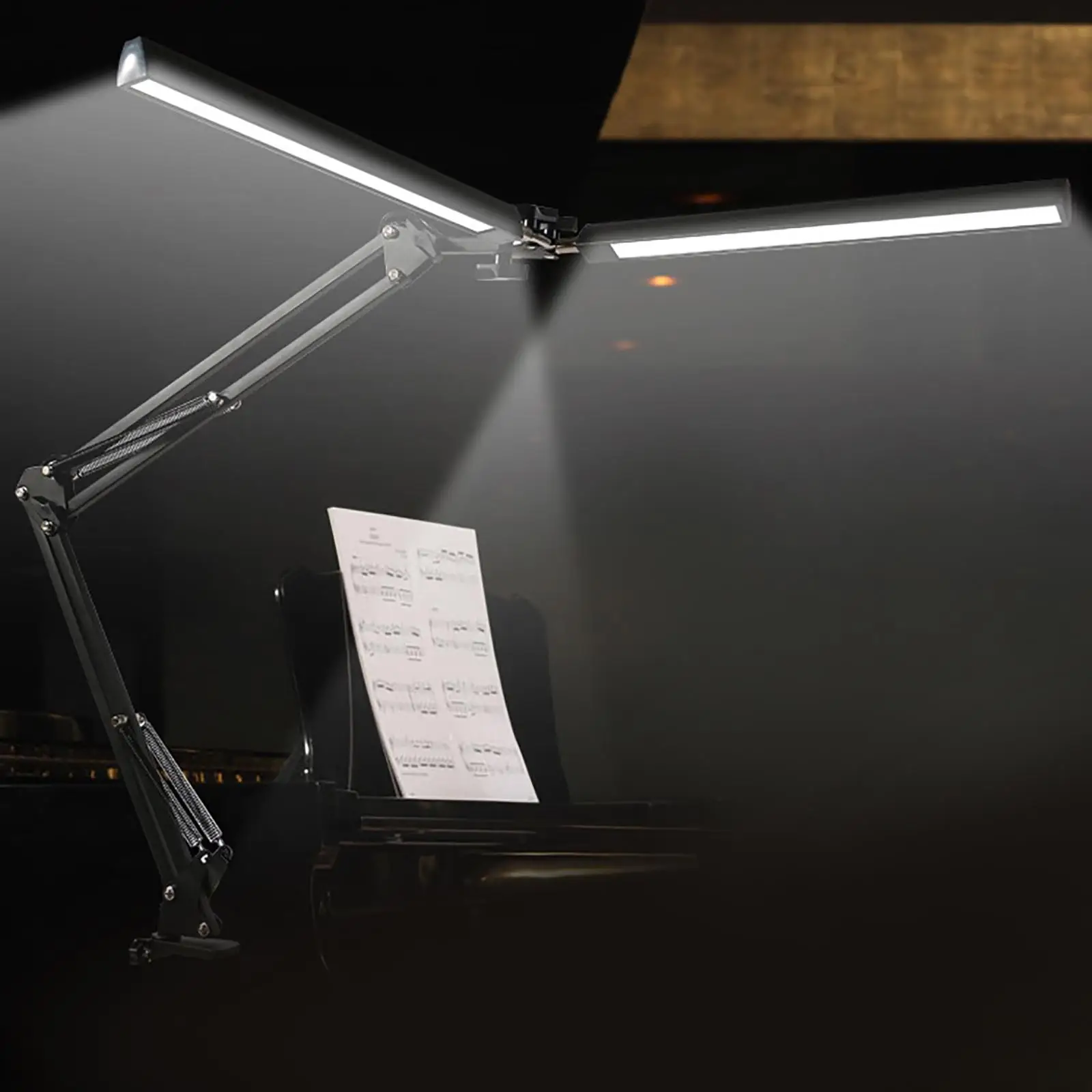 Lâmpada de Mesa com Braçadeira Iluminação para o Quarto Braço Oscilante Ajustável Estudo Olho-cuidado Mesa Luz Lâmpadas Usb Computador