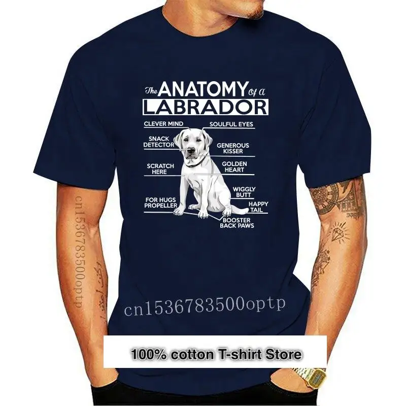 

Camiseta informal de manga corta para hombre, camisa de anatomía de un Labrador, de buena calidad, verano, 2021, nueva