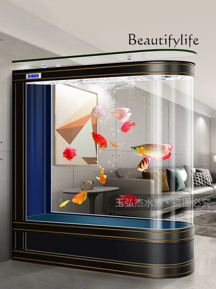 Европейский аквариум для гостиной новый экран средний и большой напольный
