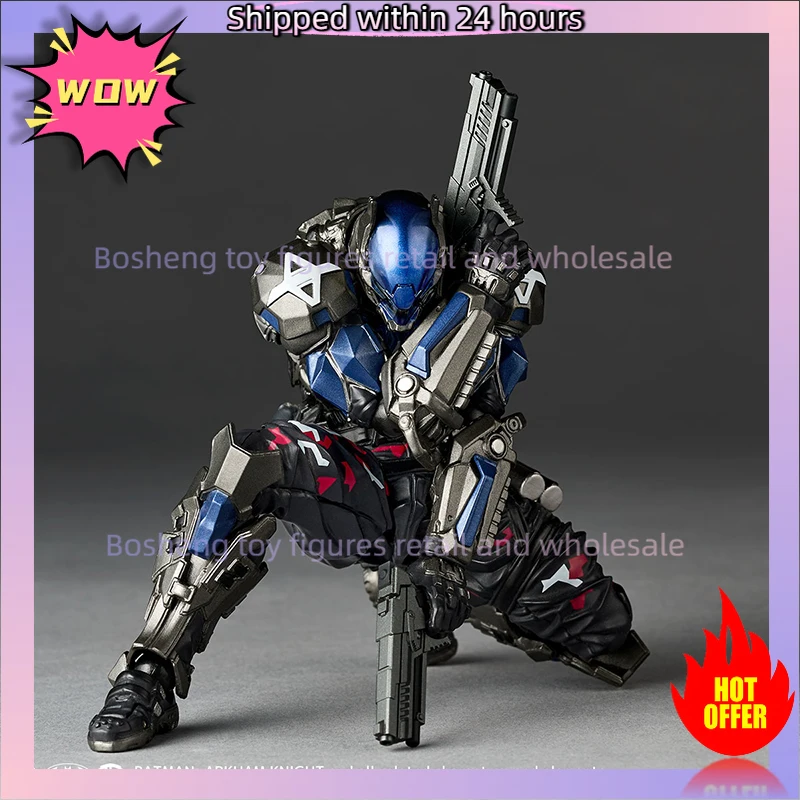 Фото 100% в наличии Оригинальная коллекционная фигурка Kaiyodo Revoltech Amazing Yamaguchi Batman Arkham Knight Ver 1.5, модель аниме-персонажа, игрушка №2
