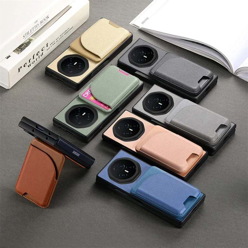 Чехол для Honor Magic V3 ковбойский диагональный тканевый разделитель магнитная карта