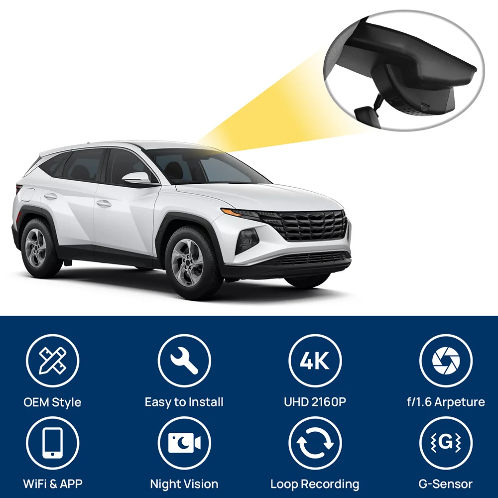 Фото Индивидуальные OEM Plug and Play для Hyundai Tucson L 4 NX Видеорегистратор автомобильный модель, год 2025 №2