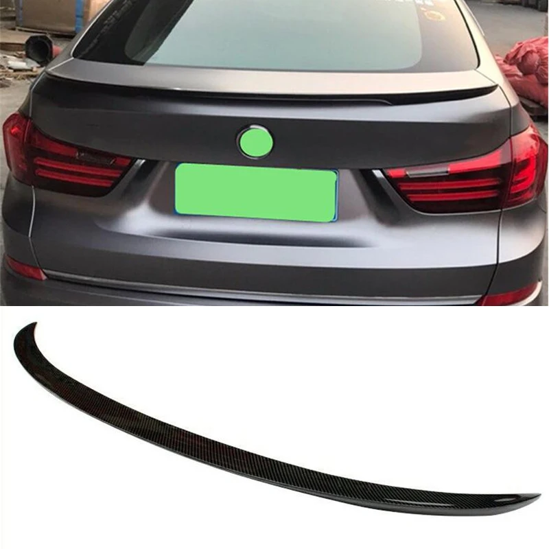 

For BMW 5 Series GT F07 Real Carbon Fiber Spoiler Accessories Car Trunk Rear Lip Tail Wing Refit BMW5 Body Kit P Style 2014-2017