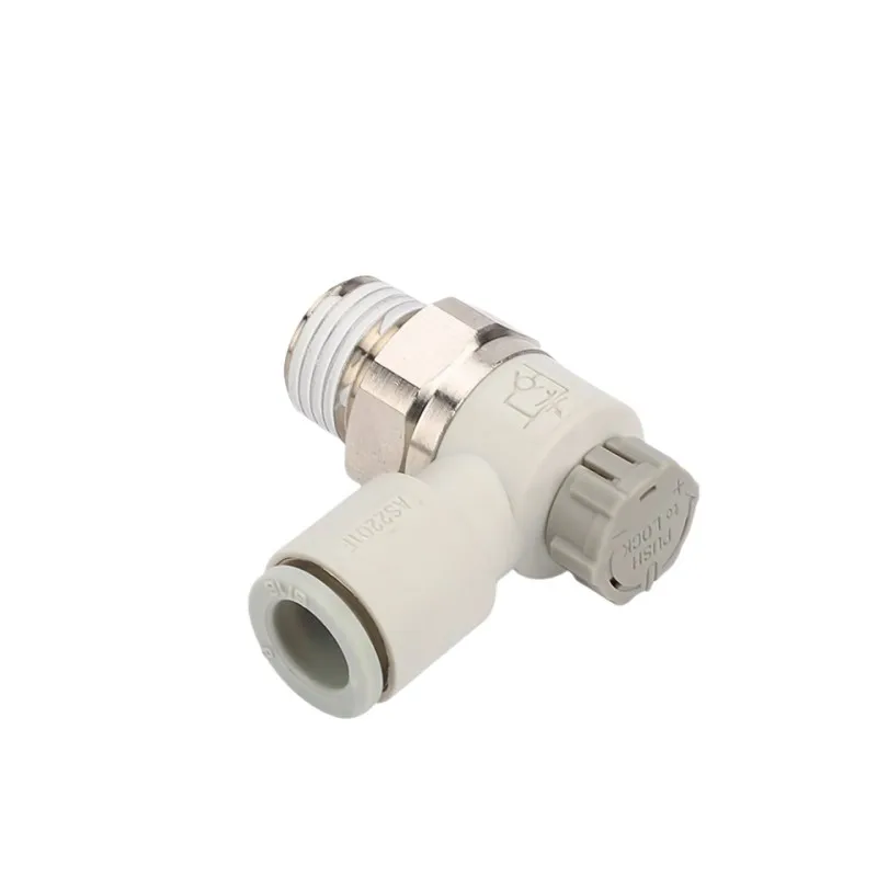 коленчатые фитинги AS1201F Клапан регулирования потока регулятора скорости Газовый