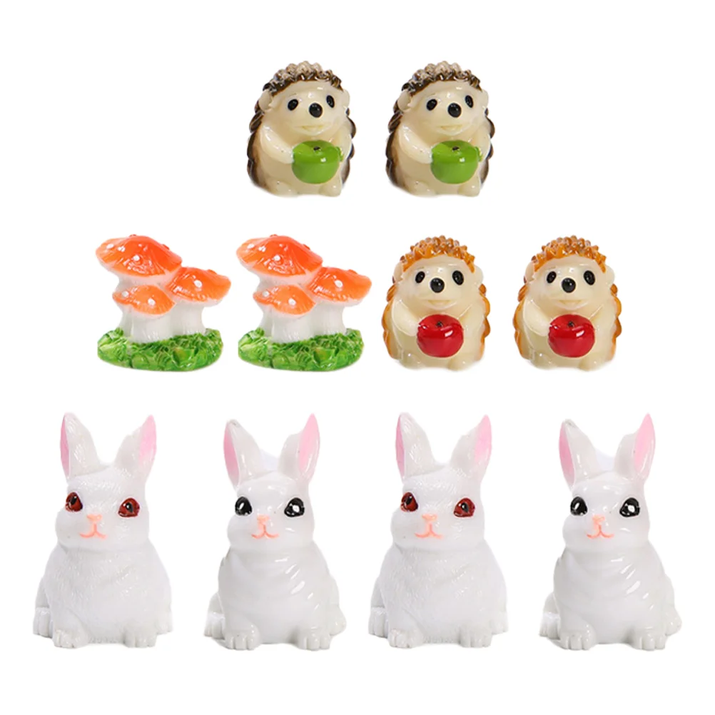 

10Pcs Garden Table Decorations Micro Landscape Ornaments Mini Resin Decors