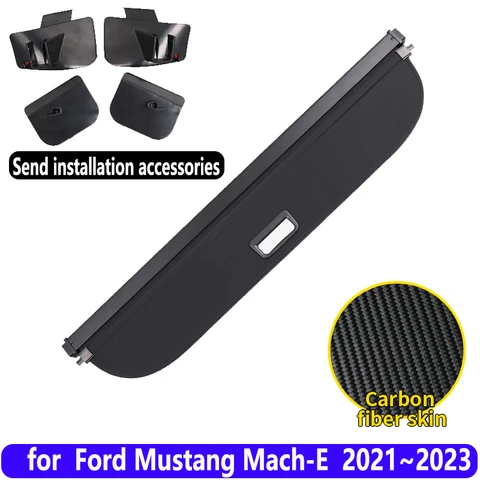 Для Ford Mustang Mach E 2021 аксессуары 2022 2023 автомобильный противотуманный багажник Задняя стойка накрытия для перегородок автомобильные аксессуары