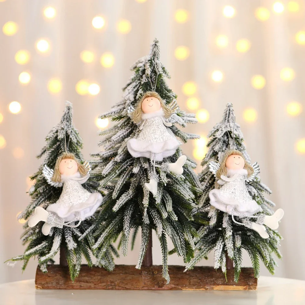 Подвесной кулон с ангелом плюшевая кукла подвеска рождественское празднование