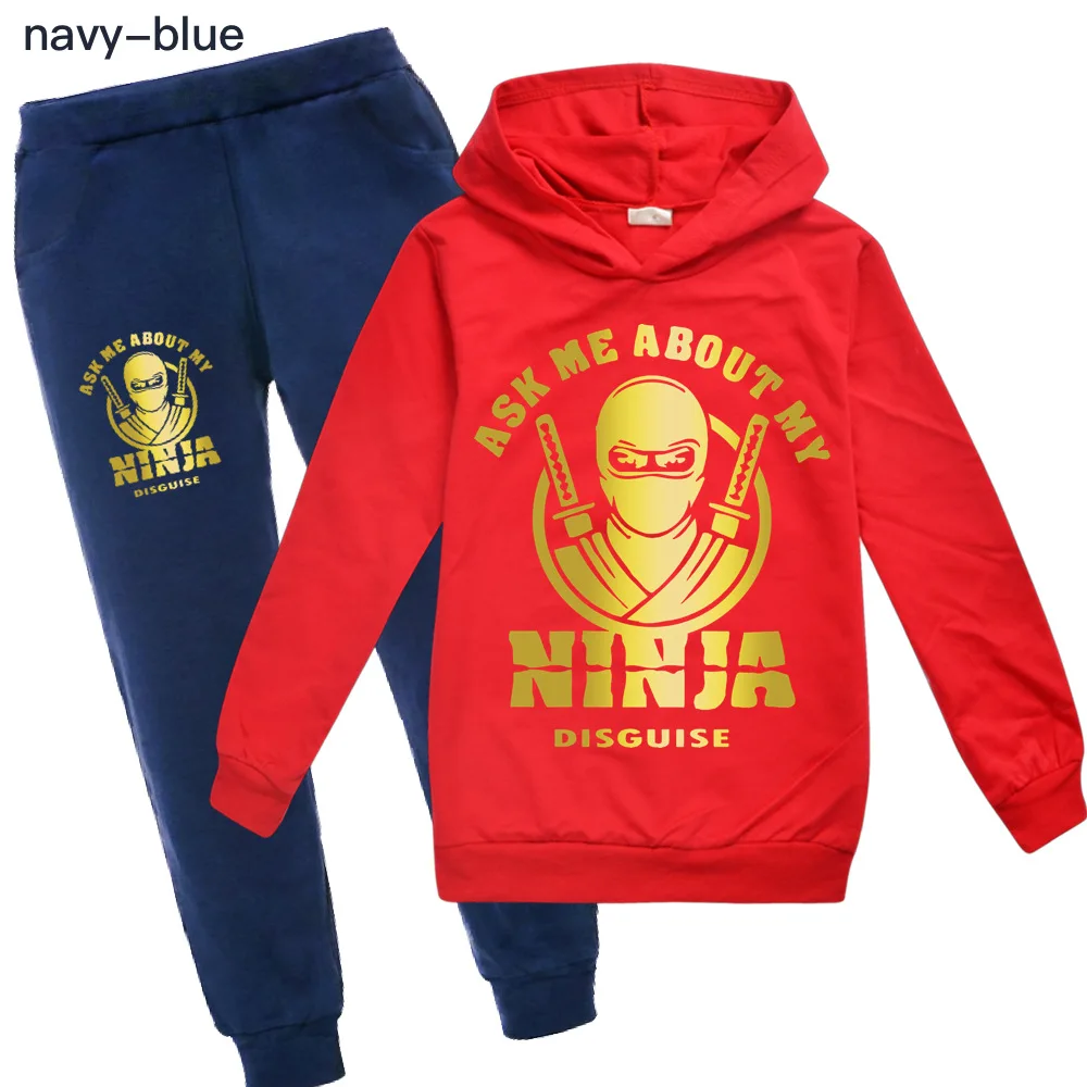 Детская одежда NINJA KIDZ толстовки свитер хлопковый свитшот костюм с мультяшным