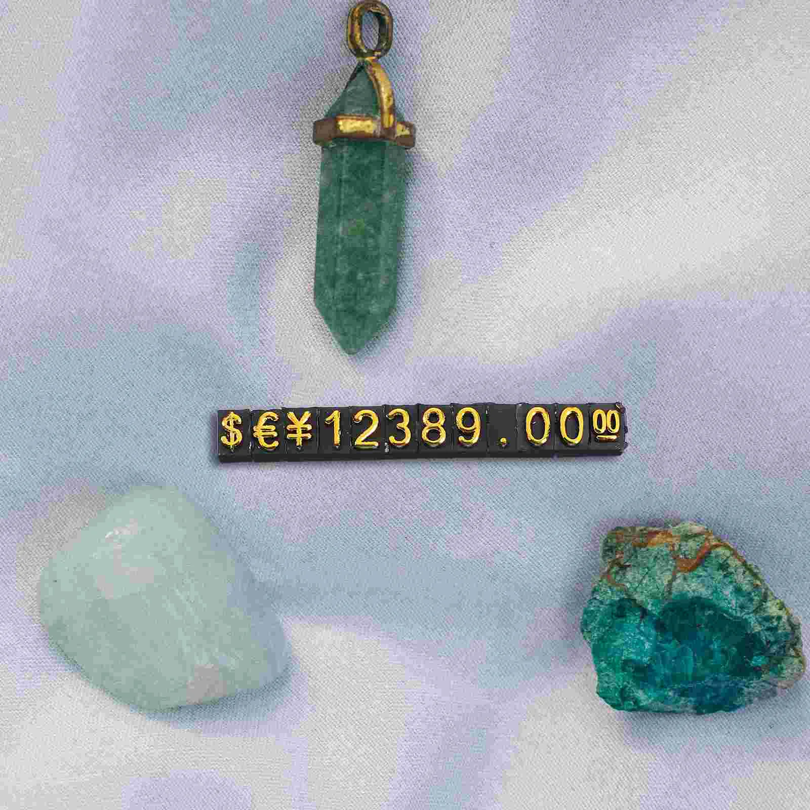 10 комплектов табличек цифровой ценник дисплей бирки для ювелирных изделий