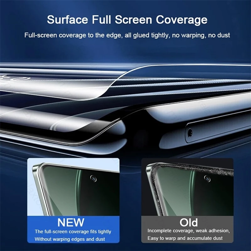 Изогнутая мягкая Гидрогелевая пленка 30000D для Xiaomi 14 T Pro защитная экрана не стекло