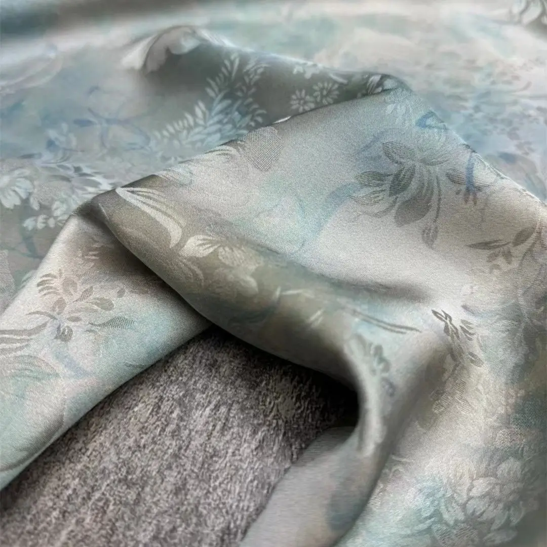 Шелковая ткань Edelweiss тай-дай 20Momme