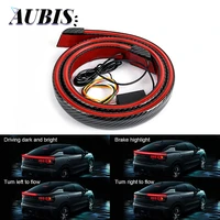 unverisal flexible car trunk tail brake lights waterproof led strip rear additional stop light with turn signal running lamp
