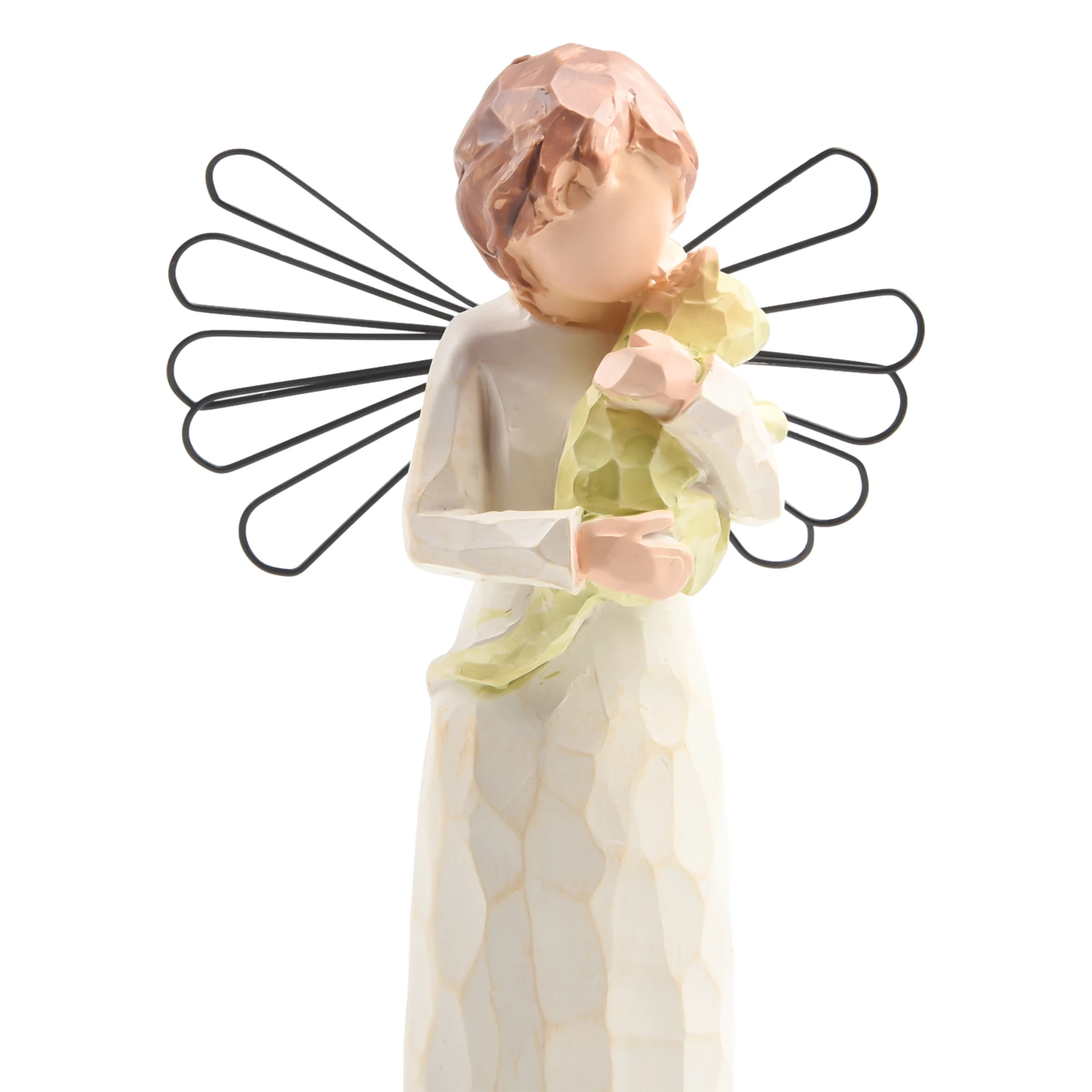 

Angel Ornament Resin Angel Sculpture Exquisite Figurine Angel Of Hope Hand-Painted Home Decoration Praying Craft