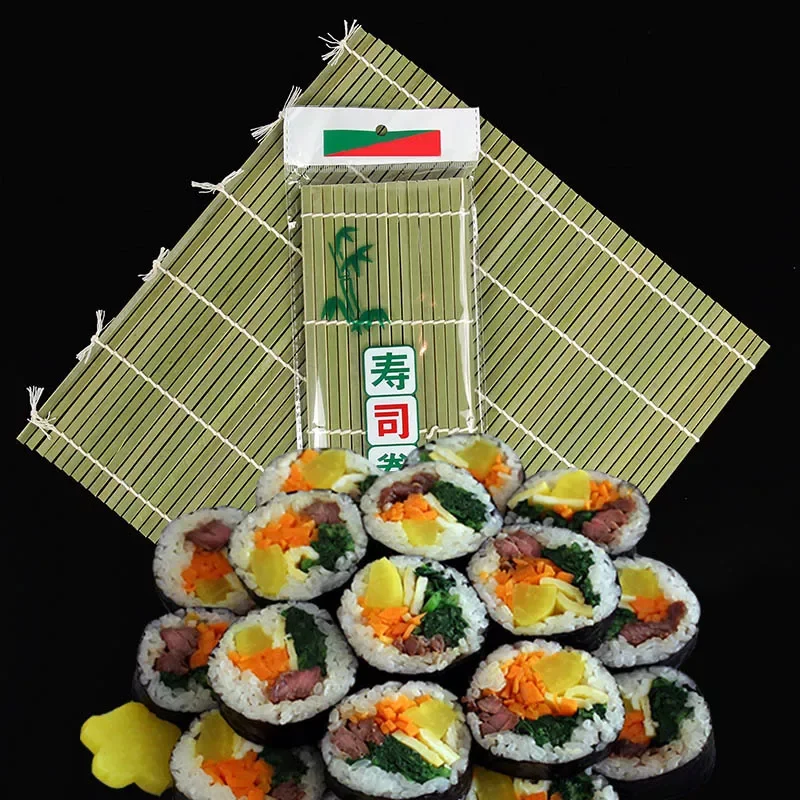 

NEW2023 Sushi Curtain Cooking Accessories Sushi Rolling Roller Hand Maker Sushi Tools Onigiri Rice Rollers Bamboo Non-stick