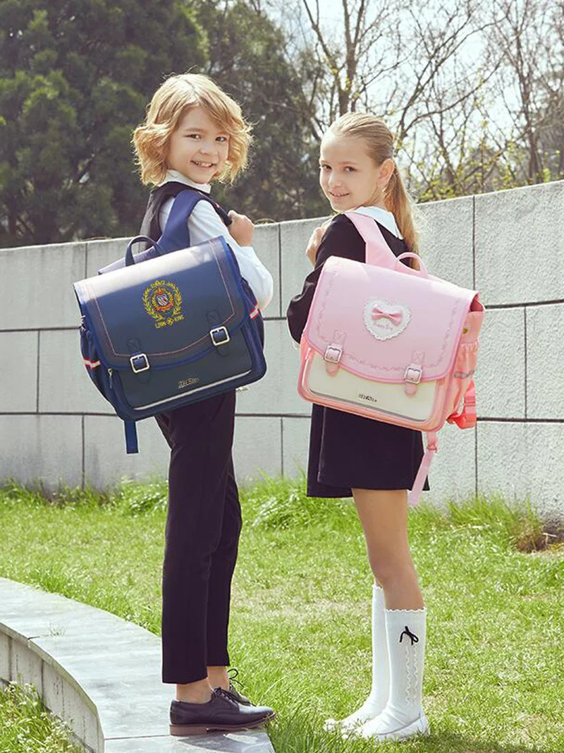 Schoolbags for Girls Waterproof Leather Backpack 2023 New Kids School Bags Children Orthopedic School Backpacks Mochila Escolar