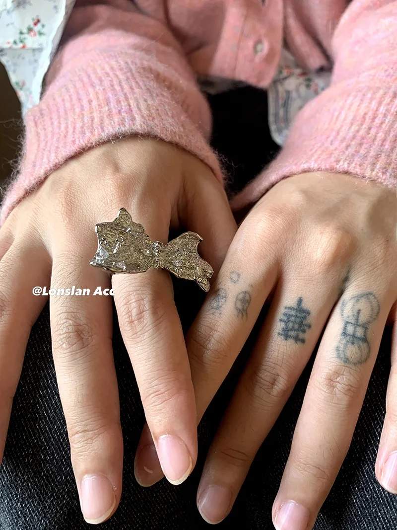 Lonslan ACC Милое забавное привлекательное кольцо с большим бантом