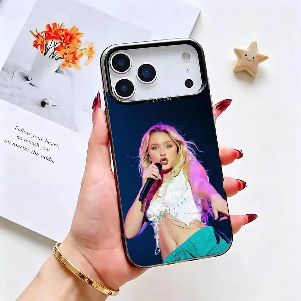 Фото Чехол для телефона Singer Z-Zara Larsson Venus серебристого цвета для iPhone 17 16 15 14 13 12 11 Pro Max Plus №2