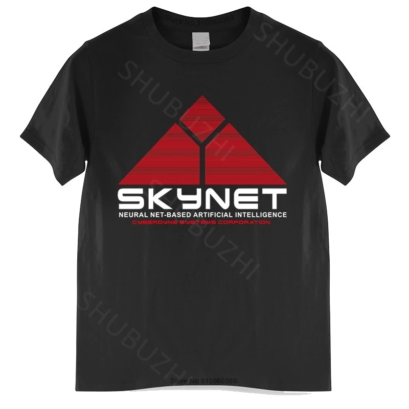 

SKYNET LOGO T-Shirt Cyberdyne Sarah Terminator Systems John Research Connor Summer Cotton Tshirt Male Tops