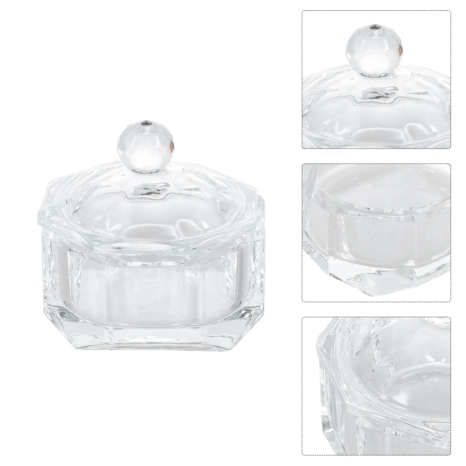 

1pc Nail Art Nail Shop Creative Liquid Container Manicure Cup Crystal Cup with Lid