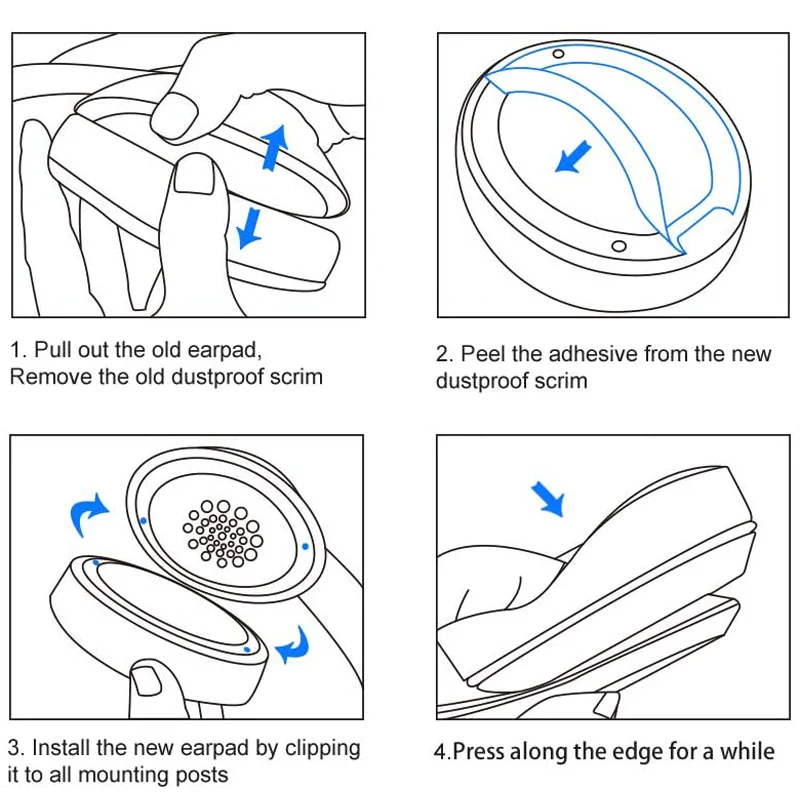 New Earpads Ear Pads Cups For Beat Solo 2 3 Solo3 Headphones Replacement Parts Earmuffs images - 6