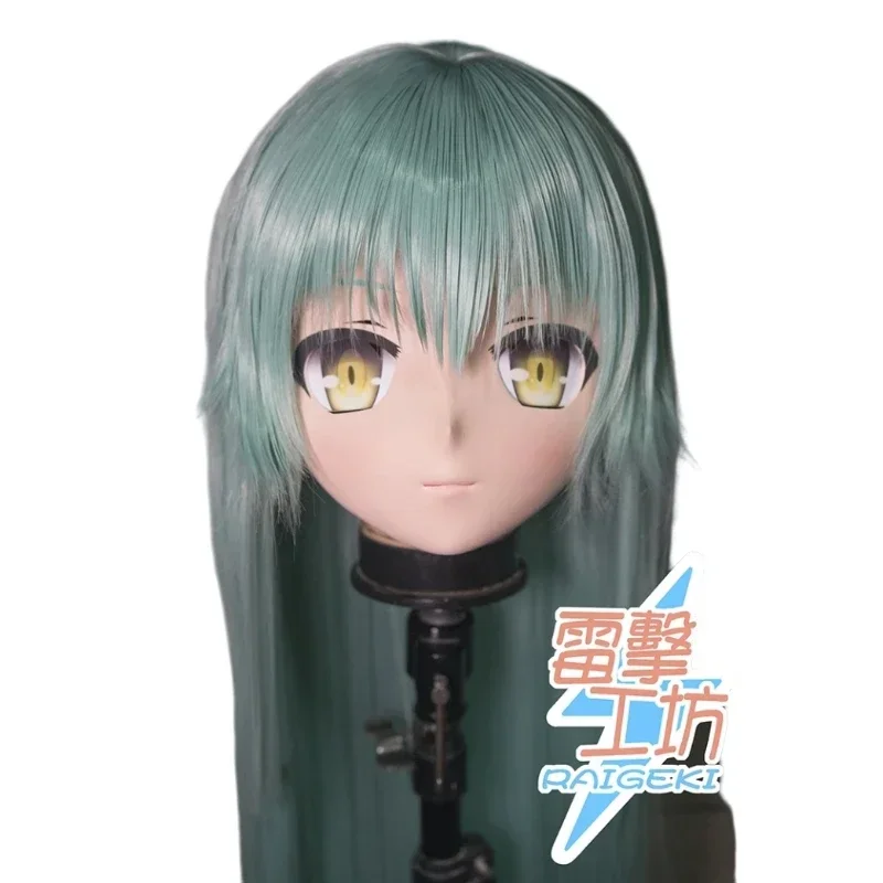 (RAIGEKI MAKS 101) Силиконовая маска с 2/3 головками Helloween Crossdressing BJD DOLL Кигуруми Аниме