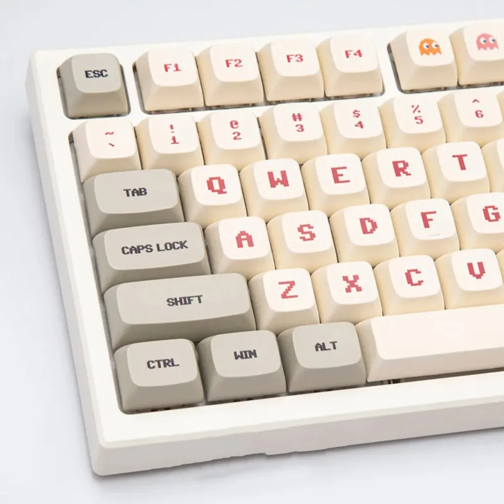 PBT термосублимация XDA профиль колпачки клавиш красный белый машина Ретро стиль