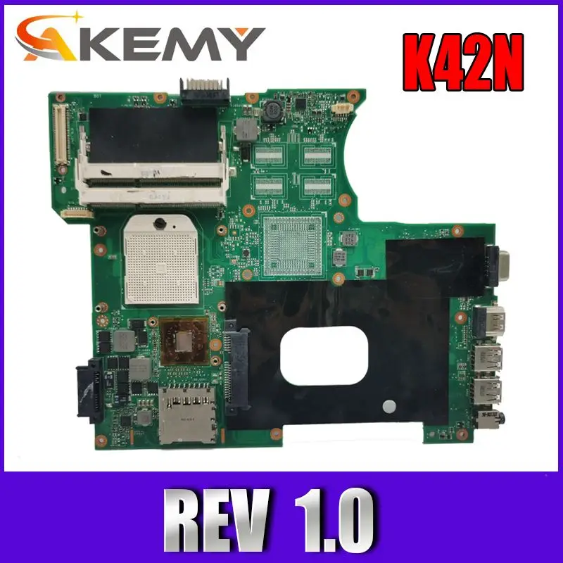 

Akemy K42N Laptop motherboard REV1.0 For ASUS A42N K42N X42N 60-N17MB1000-A08 Notebook mainboard fully tested OK