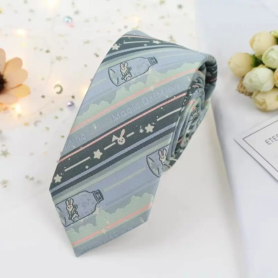 

2022 japanese style school uniforms accessories blouse ties lovely rabbit jk uniform ties jk accessories cosplay handmade tie pd