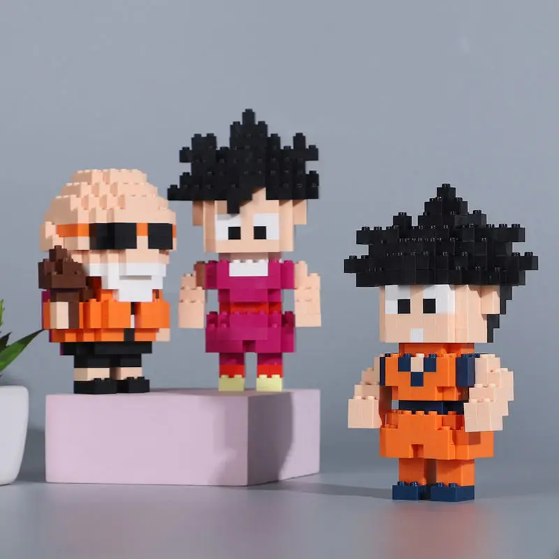 

Anime Dragon Ball Series Building Blocks Children Educational Assembly Toys Boys Girls Small Particles 3D Puzzle Model Ornaments
