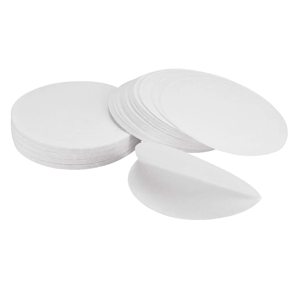 

100 Sheets Qualitative Filter Paper Discs Mushroom Cultivation Labs Fold Round Oil Test Synthetic Laboratory