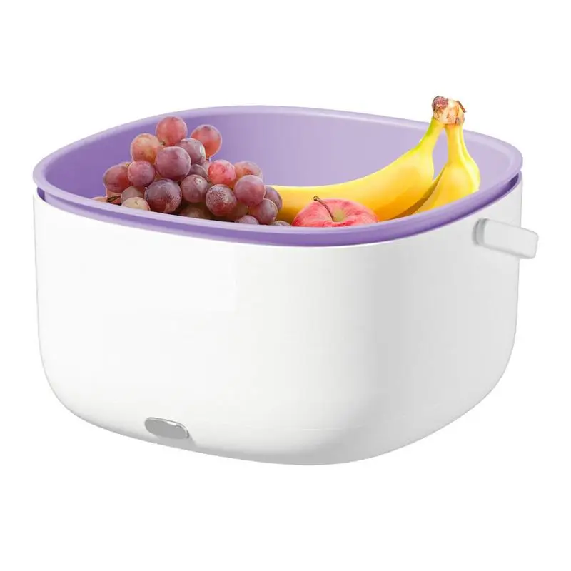 

Electric Vegetable Washing Basket Vibrating Cleaning Basket With Handle Bowl And Strainer For Cleaning Tomatoes Cucumber