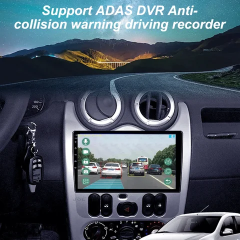 Автомобильный радиоприемник Android 15 для Renault Logan 1 Sandero 2009-2015 для Dacia Duster 2010-2017 Мультимедийный видеоплеер Навигация s