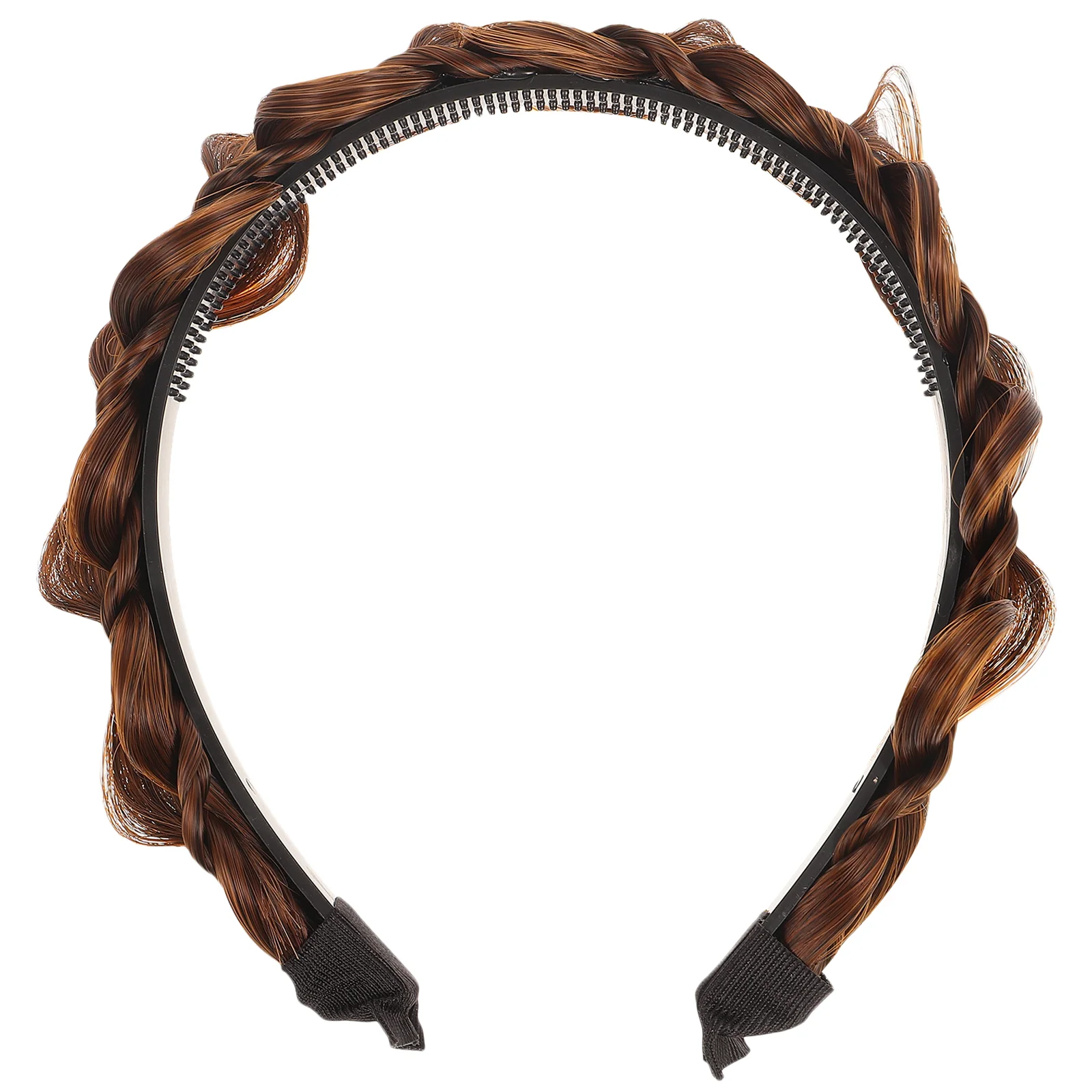 

Black Girl Hair Accessories Herringbone Headband Women Hoops Braided Nonslip Resin Headdress Women's