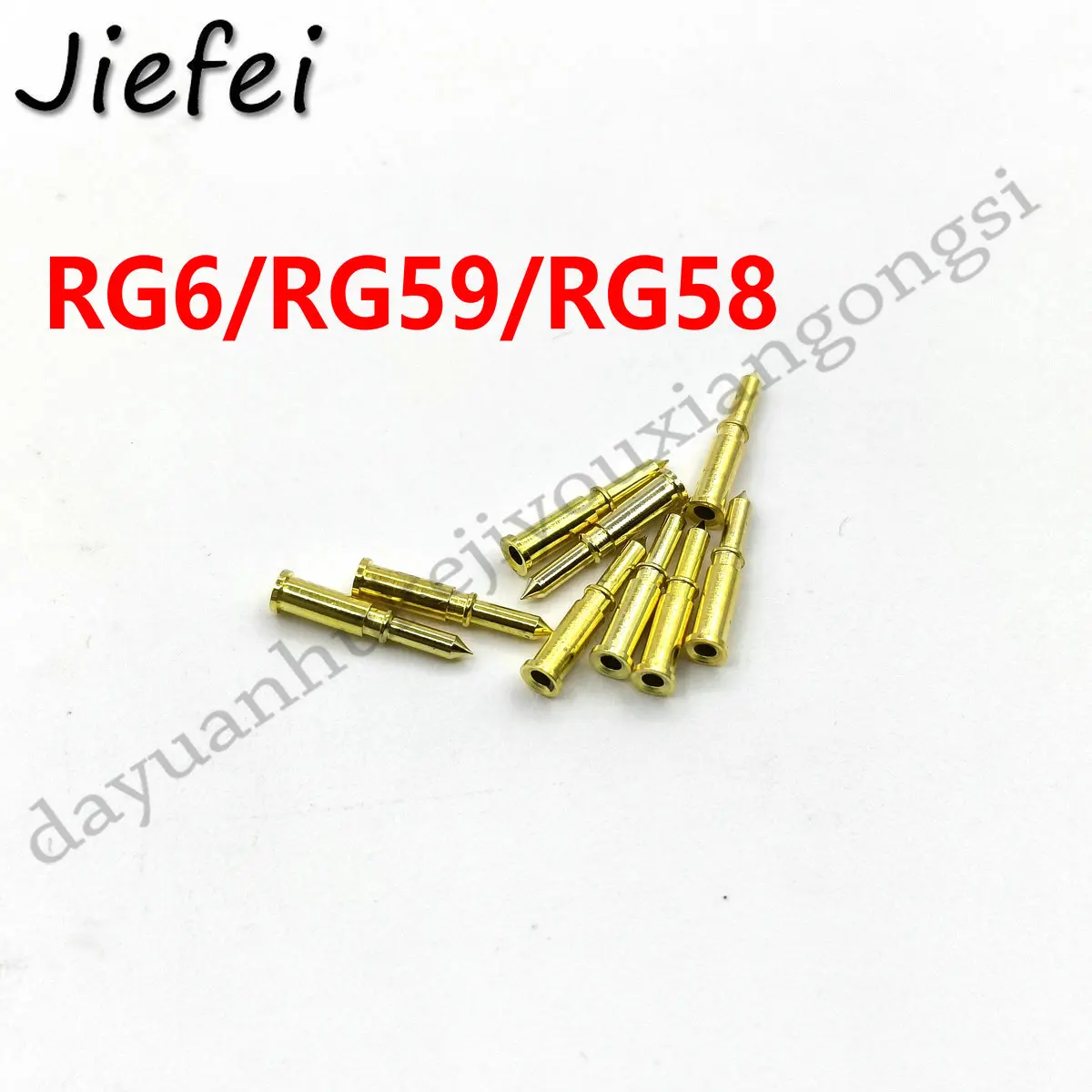 

10Pcs BNC Male pin for BNC RG6 RG59 RG58 Coax Coaxial adapter connector